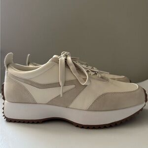 Dolce Vita Cream and Tan Sneakers